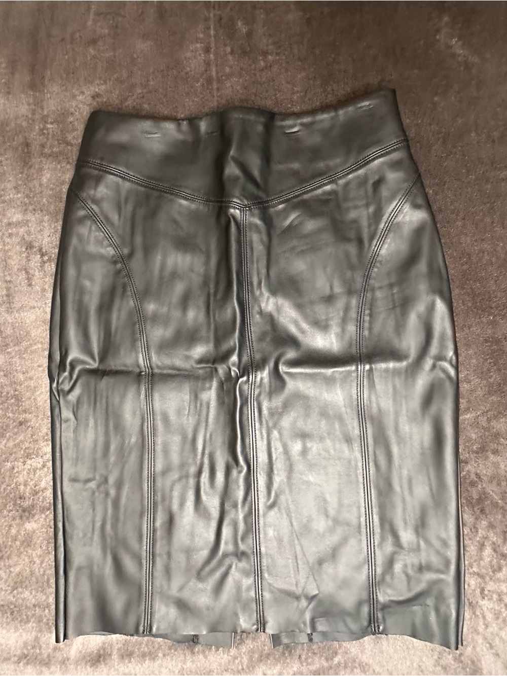 Express Black Faux Leather Pencil Skirt A3-025‎